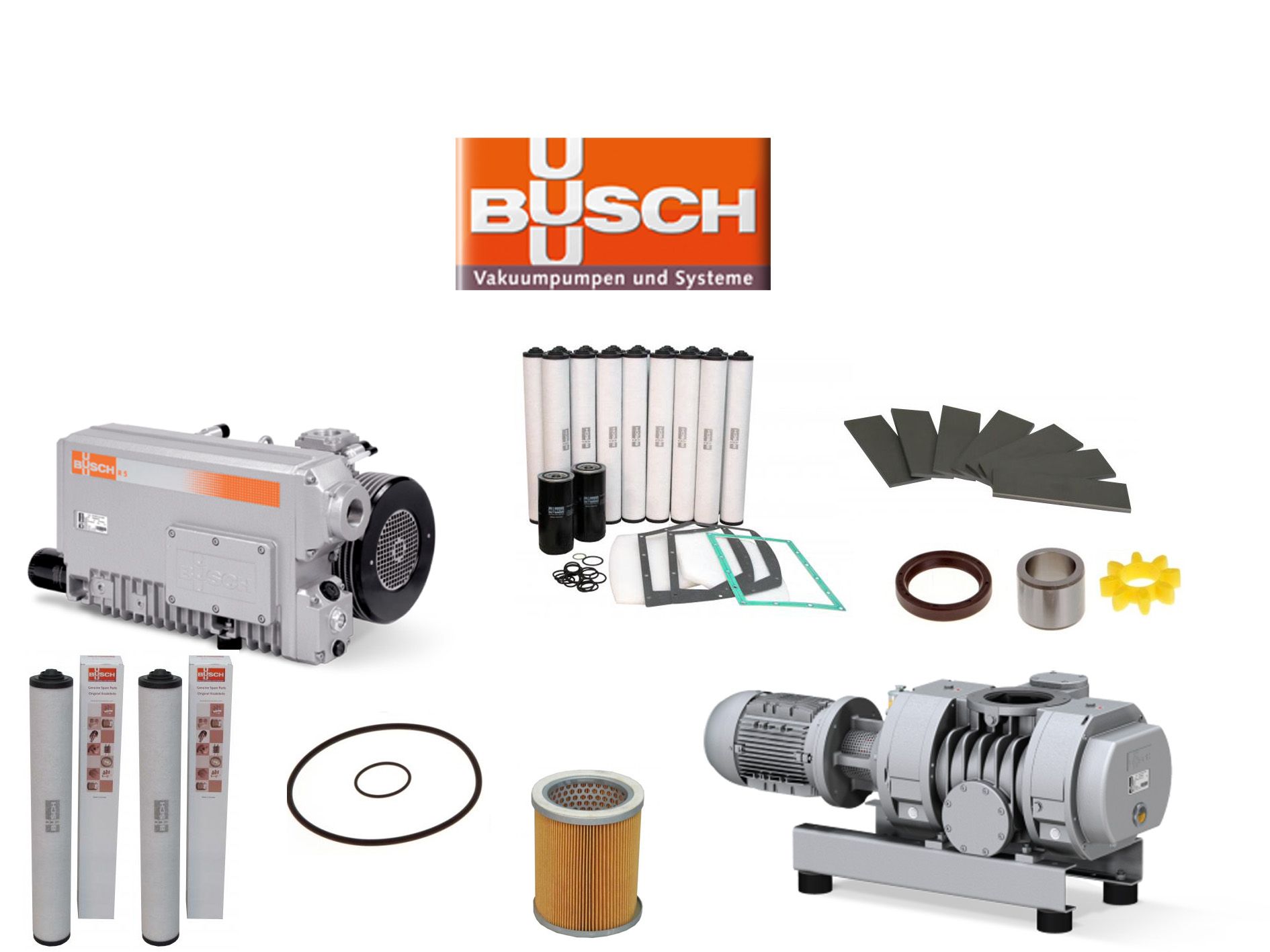 Phụ tùng bơm chân không Busch