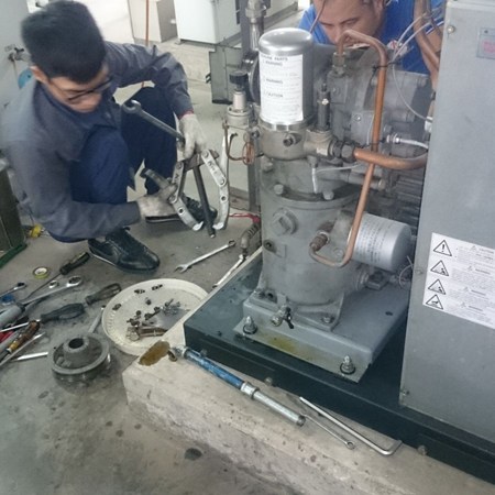 Hạn chế tiếng ồn máy nén khí